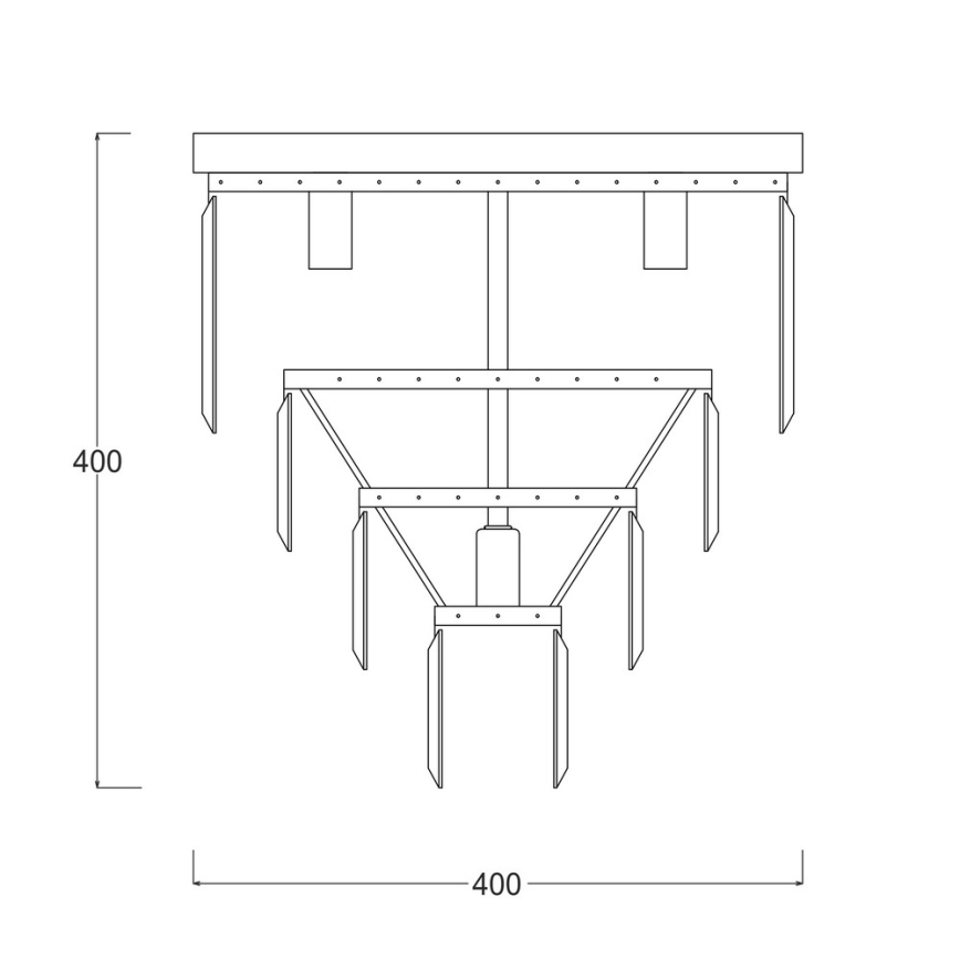 Zuma Line - Crystal ceiling light 5xE14/40W/230V