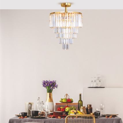 Zuma Line - Surface-mounted chandelier 10xE14/40W/230V gold