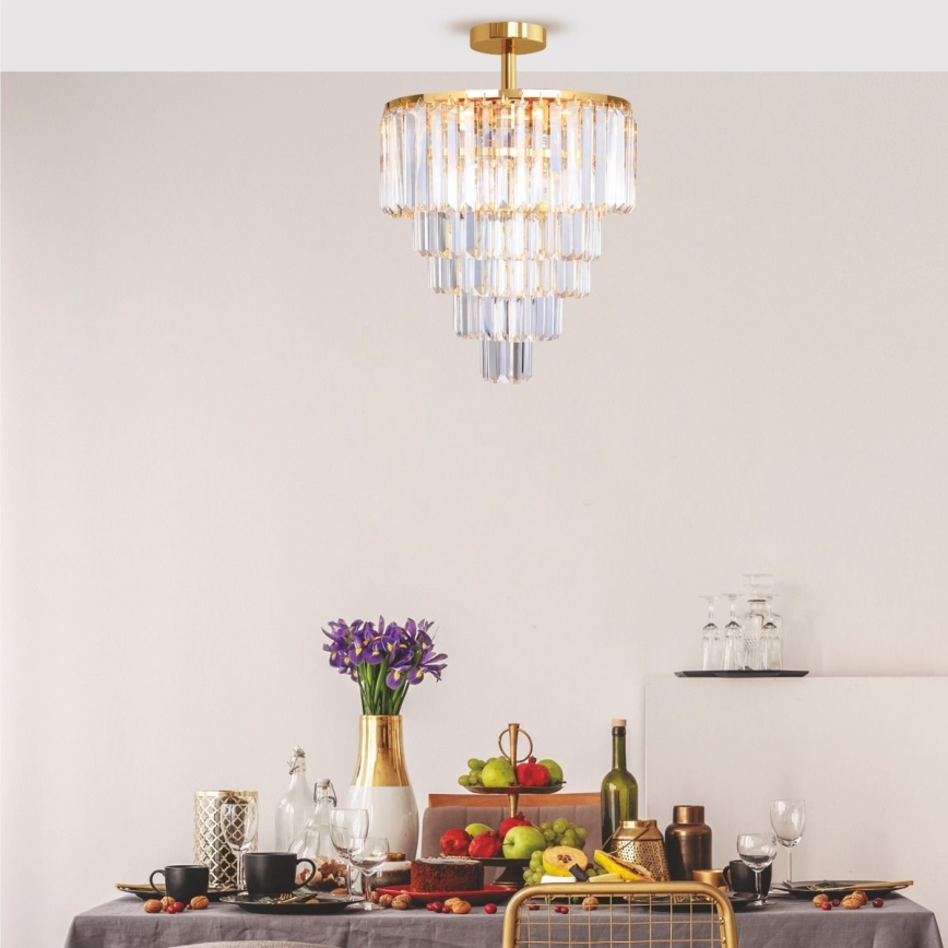 Zuma Line - Surface-mounted chandelier 10xE14/40W/230V gold