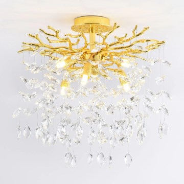 Zuma Line - Flush-mount chandelier 6xG9/3.5W/230V Ø 50 cm gold