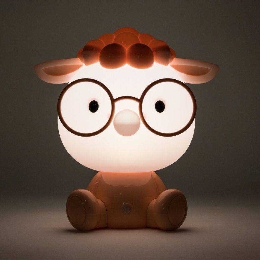 Zuma Line - LED Dimmable children's touch table lamp LED/3W/230V sheep pink