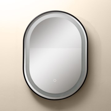 Zuma Line - LED Bathroom wall mirror with a backlight LED/24W/230V 3000/4000/6000K 70x50 cm IP44 black