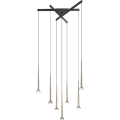 Zuma Line - LED Cable Chandelier 7xLED/6W/230V Black/Gold