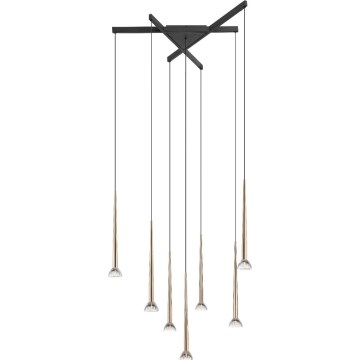 Zuma Line - LED Cable Chandelier 7xLED/6W/230V Black/Gold