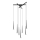 Zuma Line - LED cable pendant, 7xLED/6W/230V, black