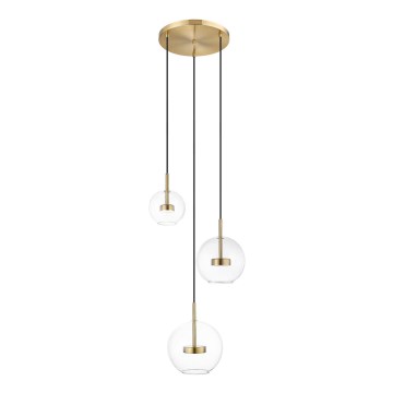 Zuma Line - LED Chandelier on a string 3xLED/5W/230V gold