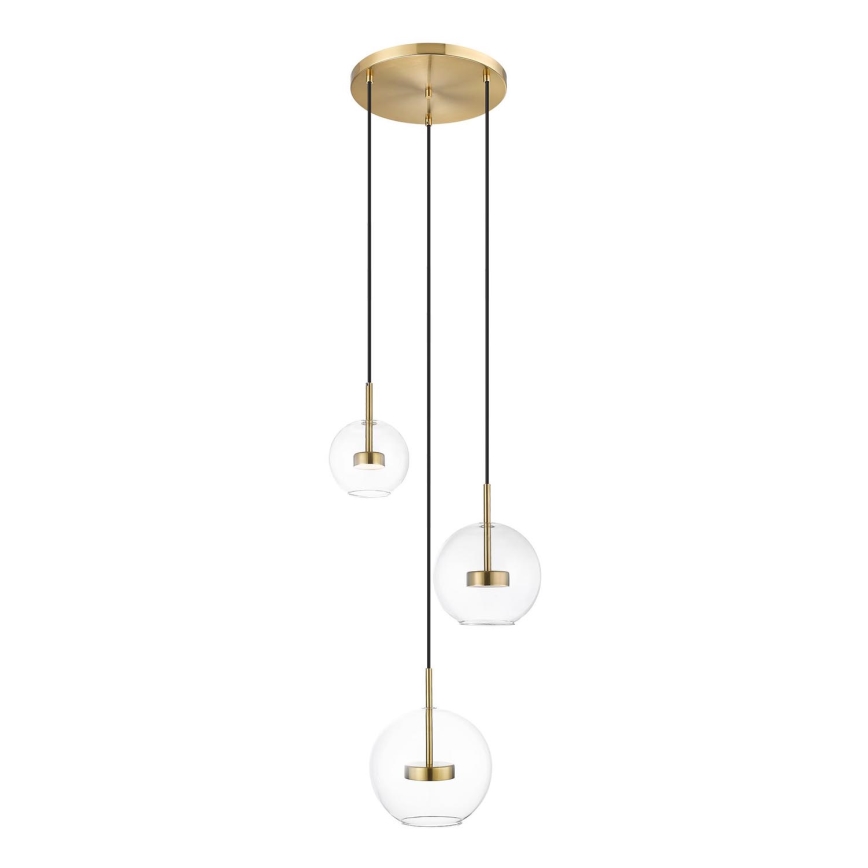 Zuma Line - LED Chandelier on a string 3xLED/5W/230V gold