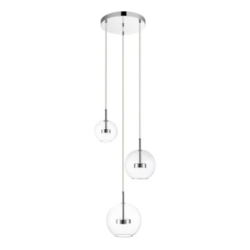 Zuma Line - LED Chandelier on a string 3xLED/5W/230V shiny chrome