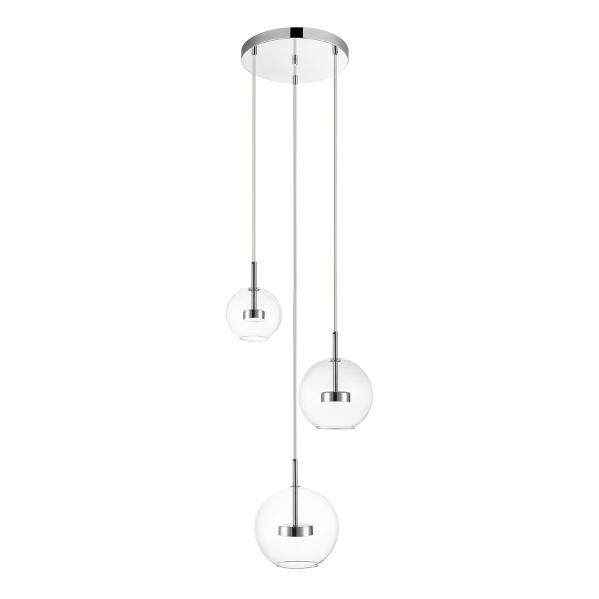 Zuma Line - LED Chandelier on a string 3xLED/5W/230V shiny chrome