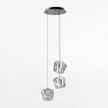 Zuma Line - LED Chandelier on a string 3xLED/6W/230V black/clear