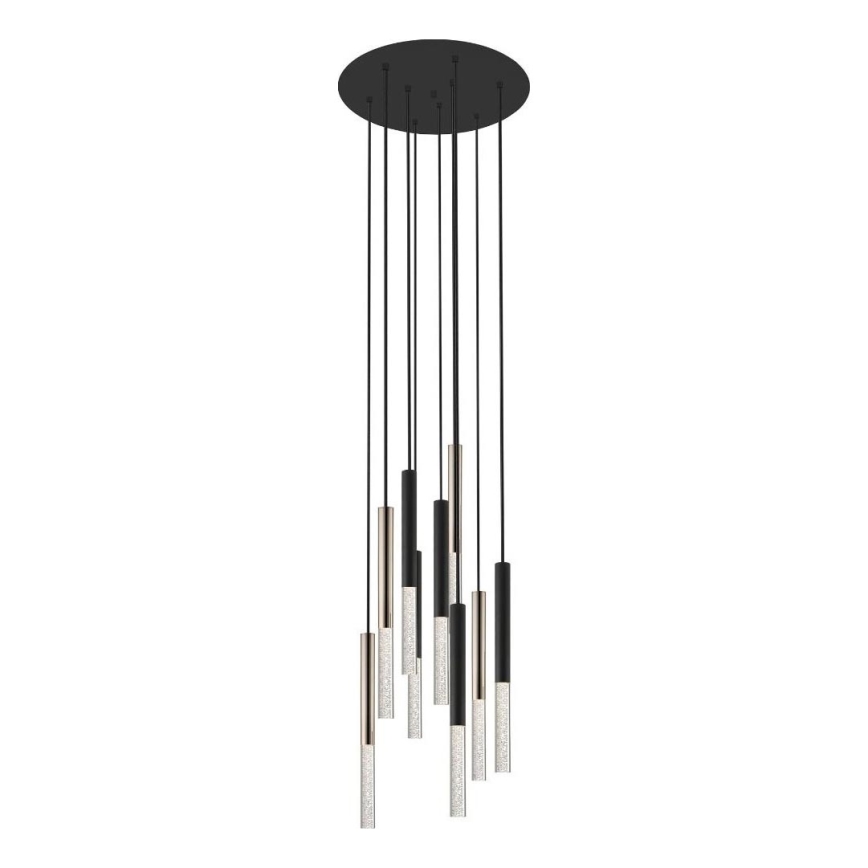 Zuma Line - LED Chandelier on a string 9xLED/5W/230V black/brass