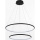 Zuma Line - LED Chandelier on a string LED/40W/230V black
