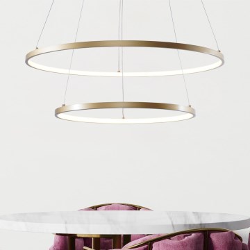 Zuma Line - LED Chandelier on a string LED/60W/230V 3000/4000/6000K d. 80 cm gold