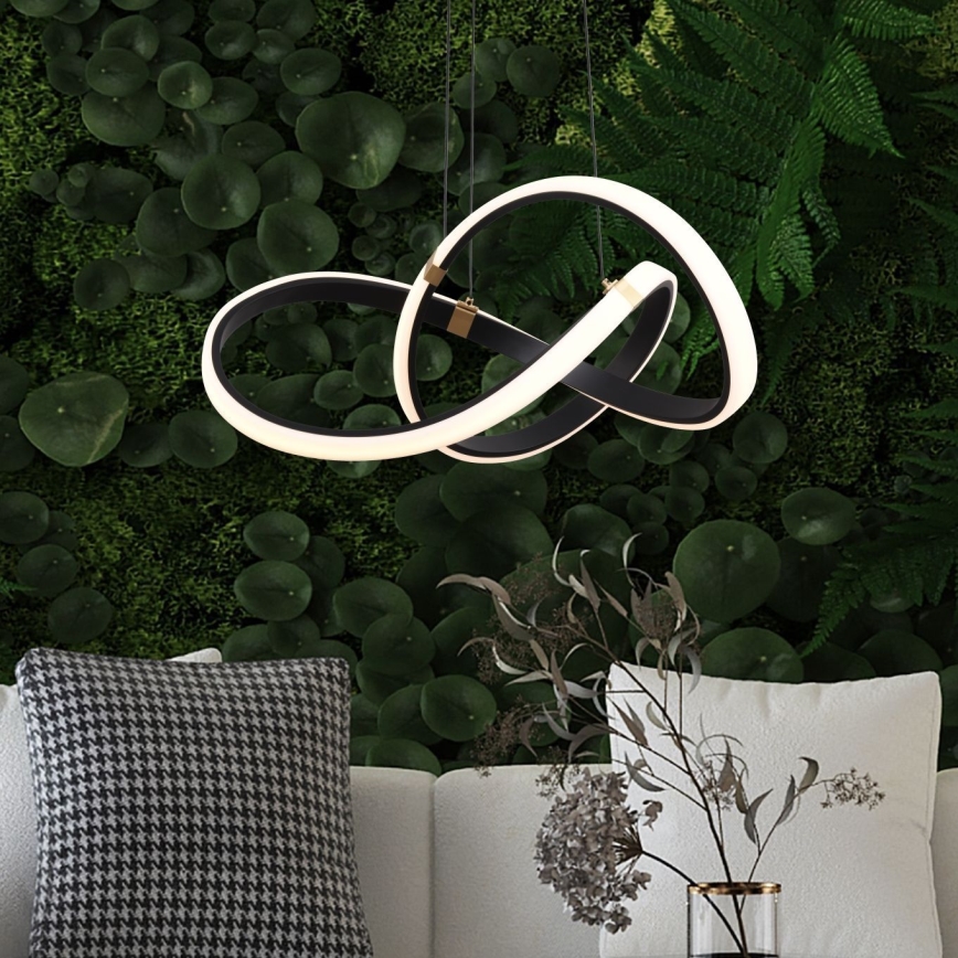 Zuma Line - LED Dimmable chandelier on a string LED/44W/230V black/gold