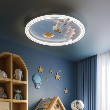 Zuma Line - LED Dimmable dětské Ceiling light LED/42W/230V 3000/5700K astronaut