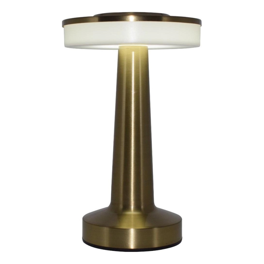 Zuma Line - LED Dimmable rechargeable table lamp LED/2,5W/1200 mAh 3000/4000/6000K gold