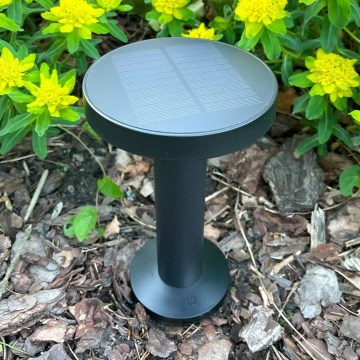 Zuma Line - LED Dimmable solar rechargeable table lamp LED/2W/2000 mAh IP44 black