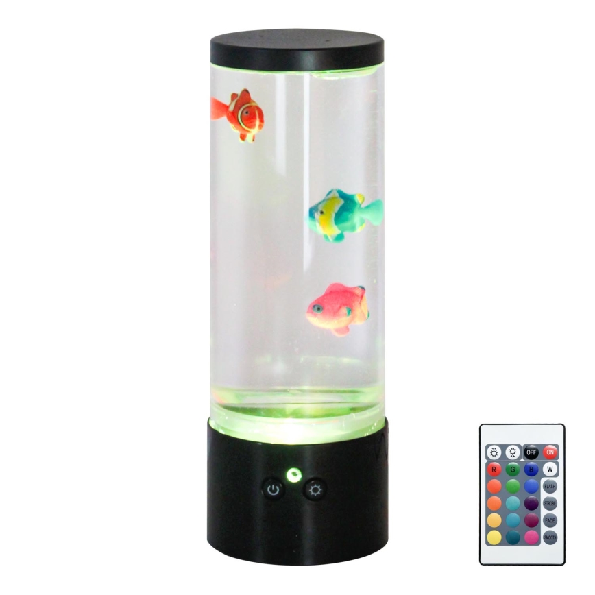 Zuma Line - LED RGB Dimmable table lamp LED/1W/5V/3xAA + remote control