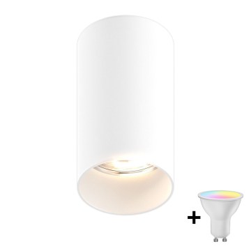 Zuma Line - LED RGBW Dimmable Spotlight 1x GU10/4,8W/230V White + Remote Control