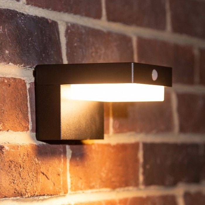 Zuma Line - LED Solar wall light with motion and dusk sensor LED/4,5W/2000 mAh IP44 black
