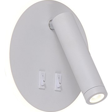 Zuma Line - LED Wall-mounted Spotlight LED/5.5W/230V 4000K + LED/2.5W 3000K White