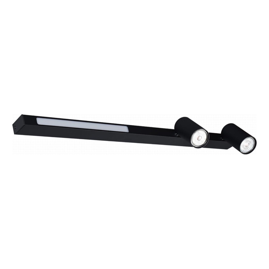 Zuma Line - LED Wall spotlight 2xGU10/5W/230V + LED/8W black