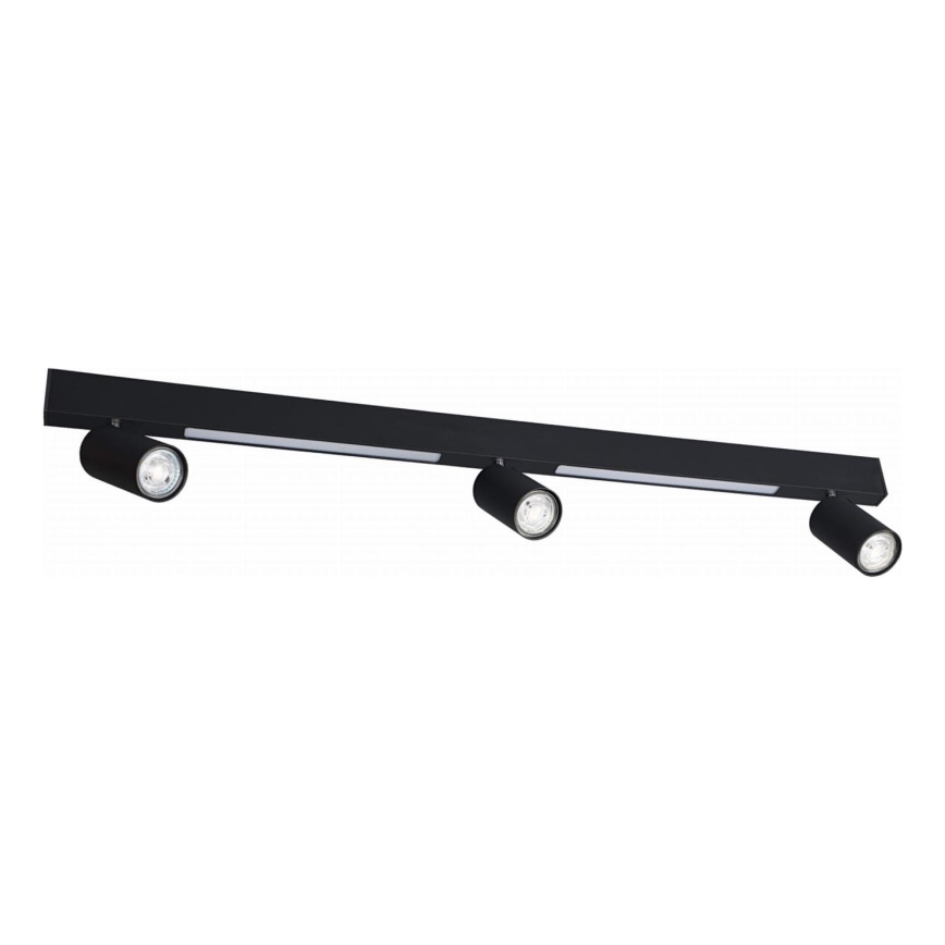 Zuma Line - LED Wall spotlight 3xGU10/5W/230V + 2xLED/8W black