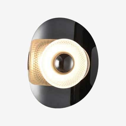 Zuma Line - LED Wall Light LED/8W/230V Black/Smoked Black