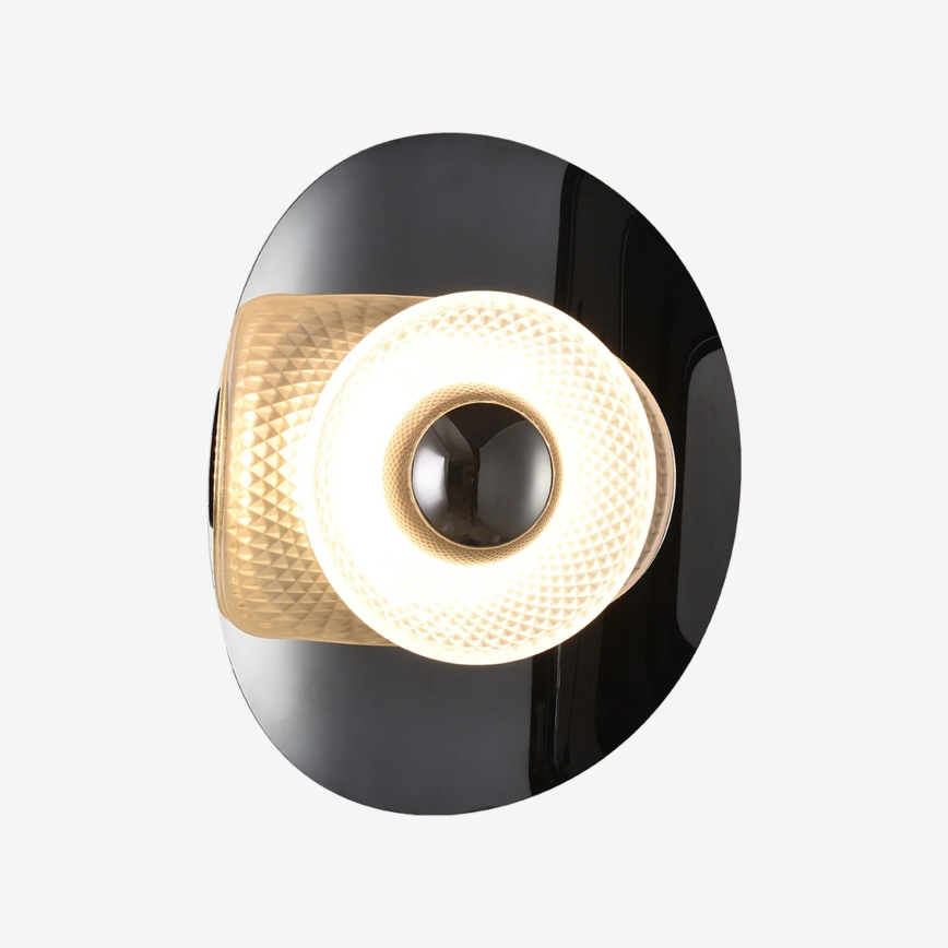 Zuma Line - LED Wall Light LED/8W/230V Black/Smoked Black