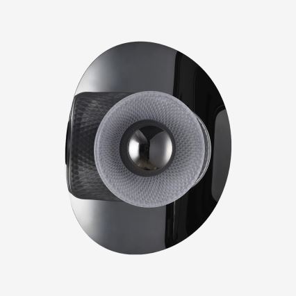 Zuma Line - LED Wall Light LED/8W/230V Black/Smoked Black