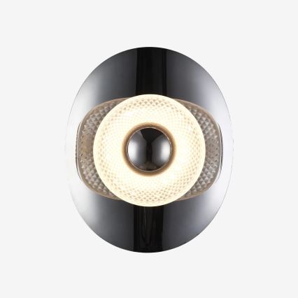 Zuma Line - LED Wall Light LED/8W/230V Black/Smoked Black