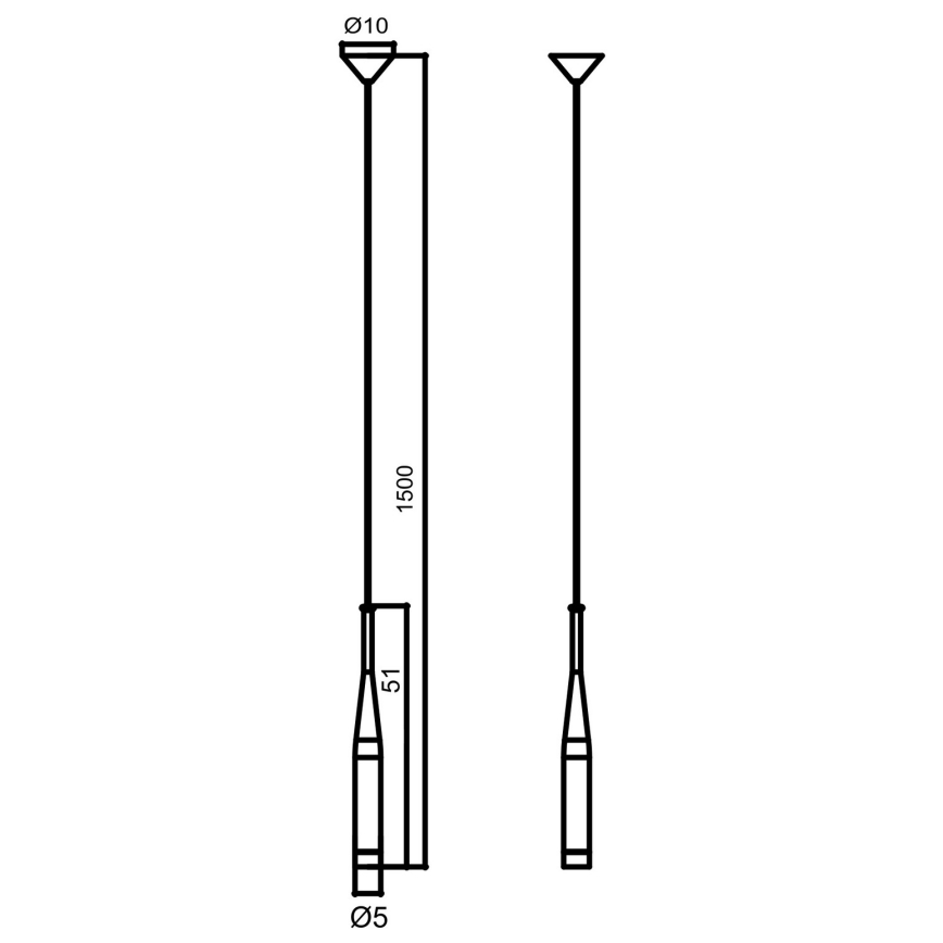 Zuma Line - Chandelier on a string 1xG9/40W/230V