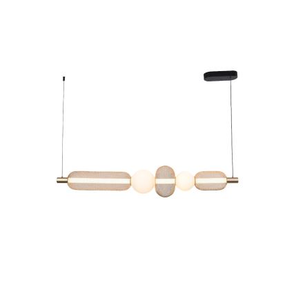 Zuma Line - LED Dimmable Pendant on Cable LED/27W/230V 3000-5700K Gold + Remote Control