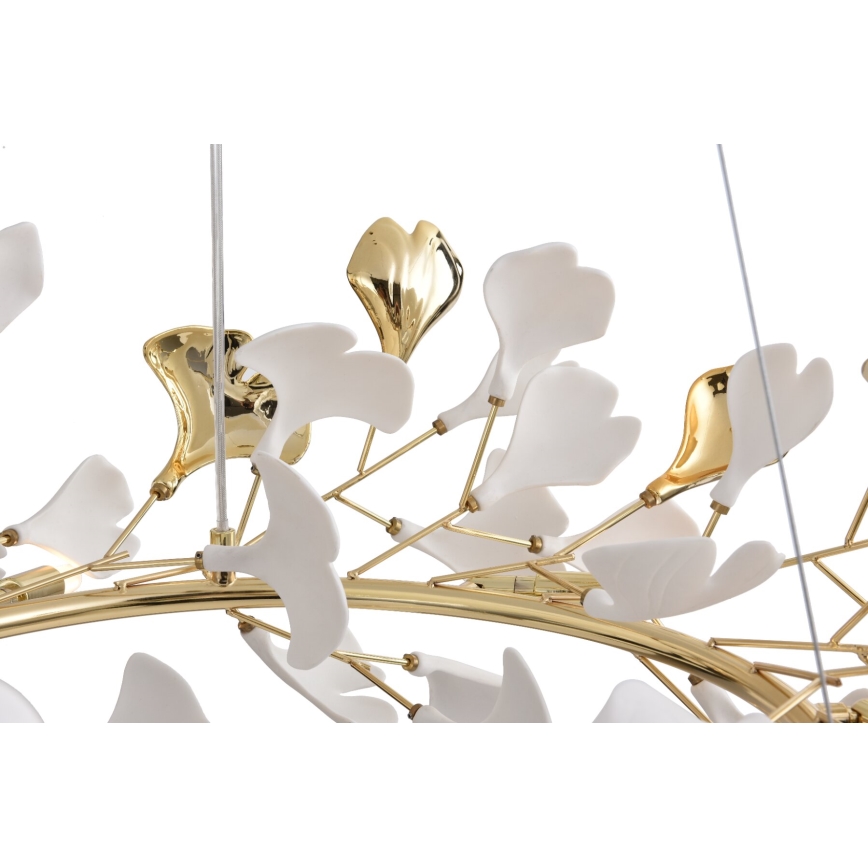 Zuma Line - Cable-suspended chandelier 6xG9/42W/230V gold