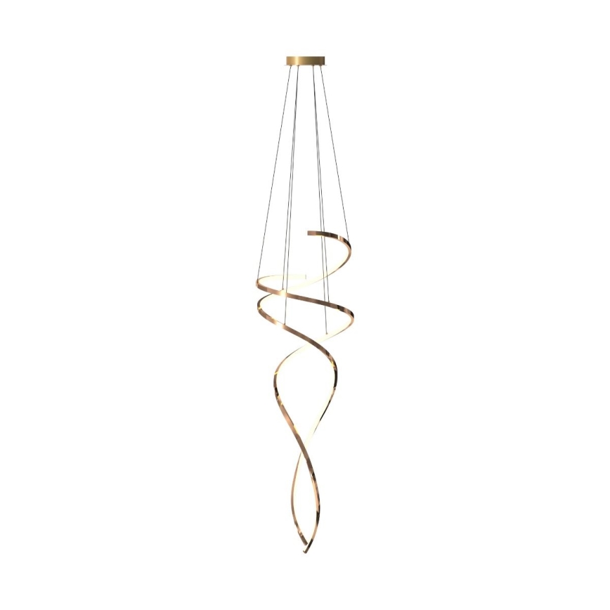 Zuma Line - LED Dimmable chandelier on a string LED/68W/230V 3000/4000/6000K Rose gold + remote control
