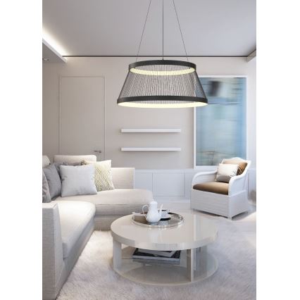 Zuma Line - LED Dimmable chandelier on a string LED/53W/230V 2700-6000K black + remote control