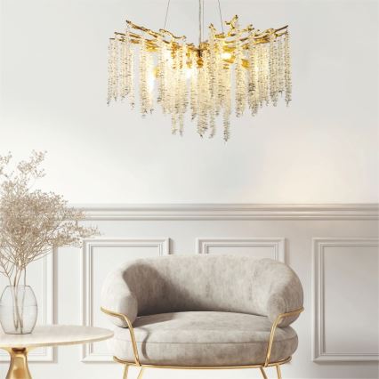 Zuma Line - Chandelier on a string 8xG9/3,5W/230V gold