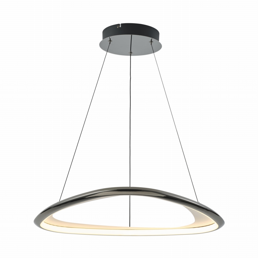 Zuma Line - LED Dimmable chandelier on a string LED/34W/230V 3000K black shiny chrome