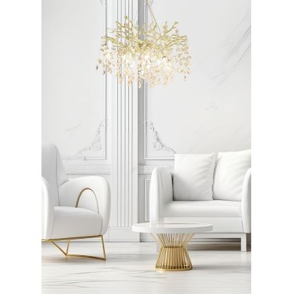 Zuma Line - Chandelier on a string 10xG9/3,5W/230V gold