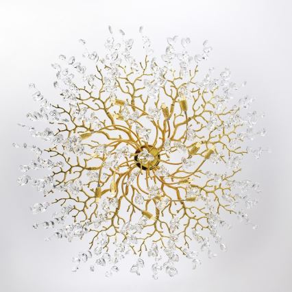 Zuma Line - Cable-hung Chandelier 14x G9 3.5W/230V Ø 100 cm Gold