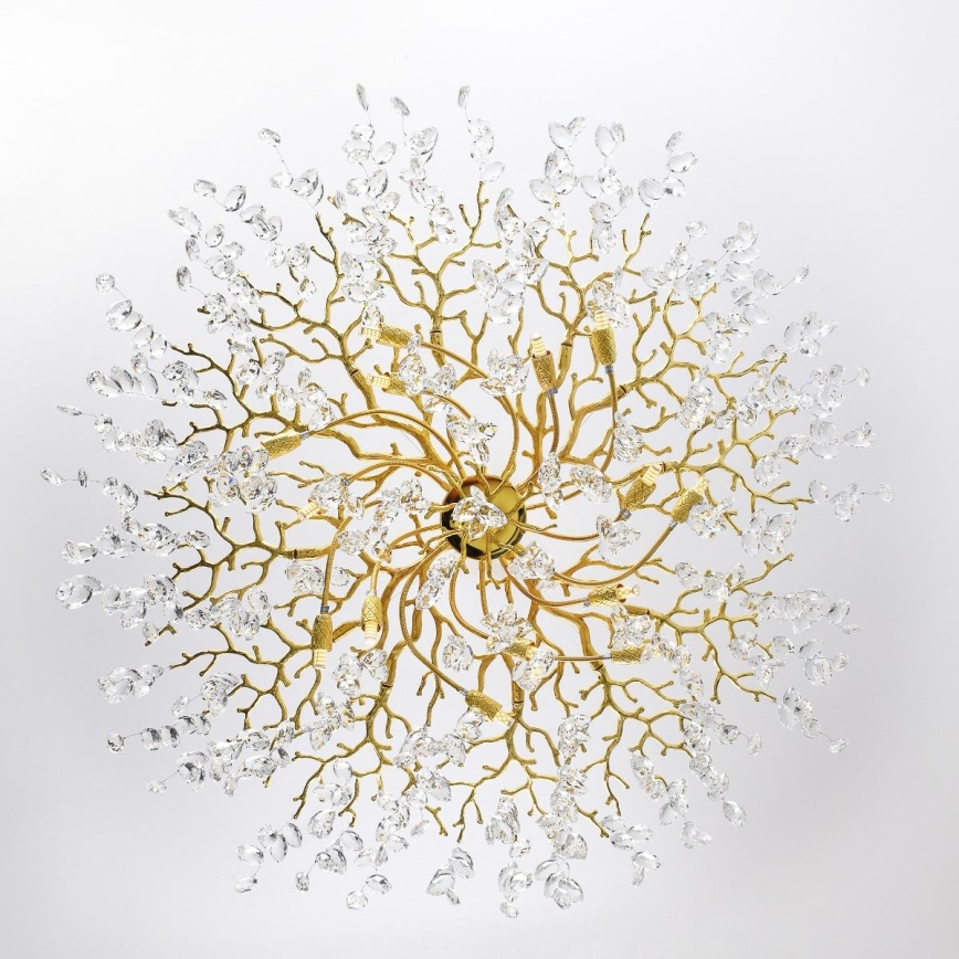 Zuma Line - Cable-hung Chandelier 14x G9 3.5W/230V Ø 100 cm Gold