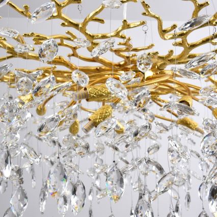 Zuma Line - Cable-hung Chandelier 14x G9 3.5W/230V Ø 100 cm Gold