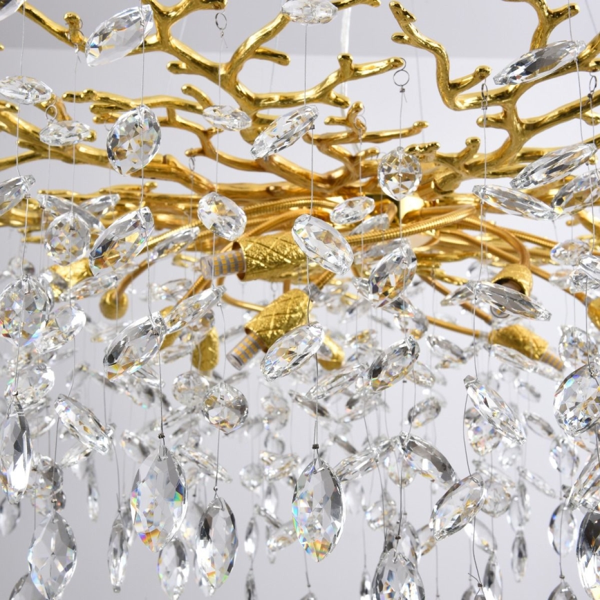 Zuma Line - Cable-hung Chandelier 14x G9 3.5W/230V Ø 100 cm Gold
