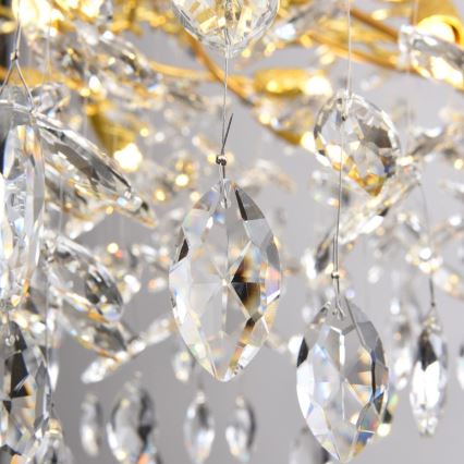 Zuma Line - Cable-hung Chandelier 14x G9 3.5W/230V Ø 100 cm Gold