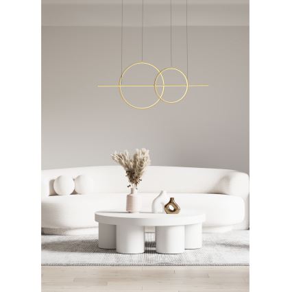 Zuma Line - LED Dimmable chandelier on a string LED/34W/230V gold
