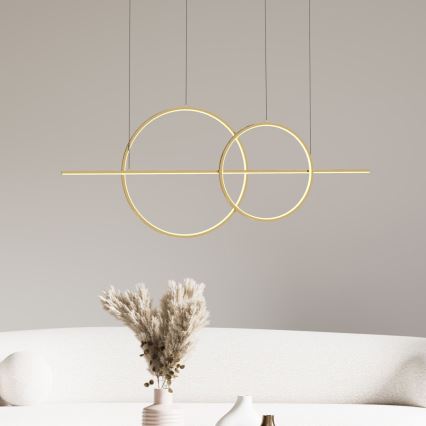 Zuma Line - LED Dimmable chandelier on a string LED/34W/230V gold
