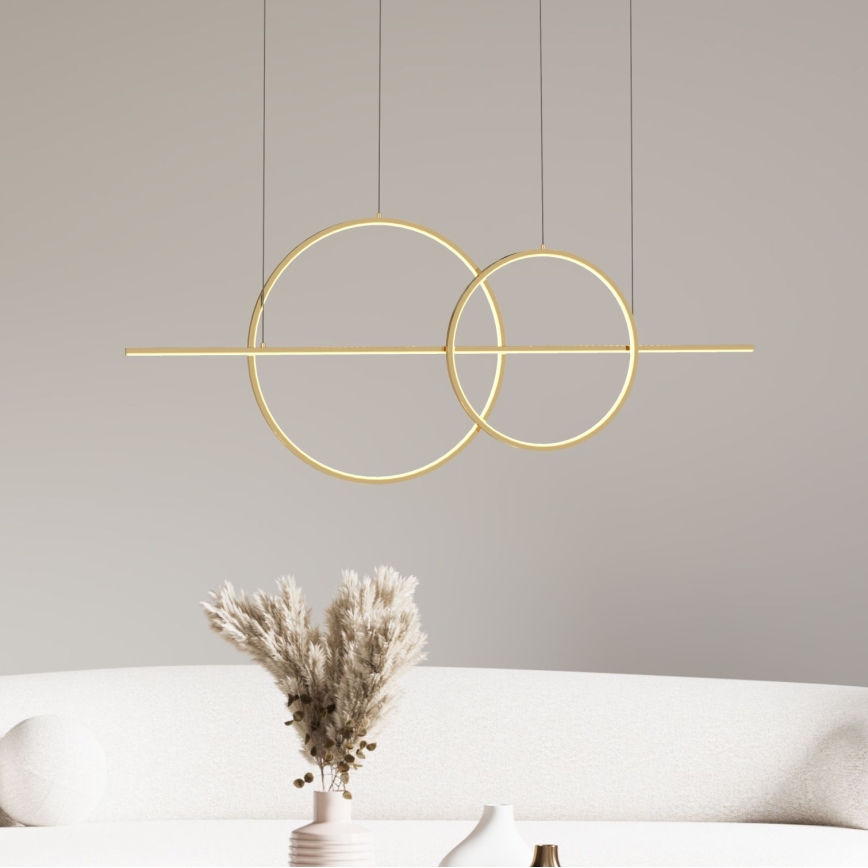 Zuma Line - LED Dimmable chandelier on a string LED/34W/230V gold