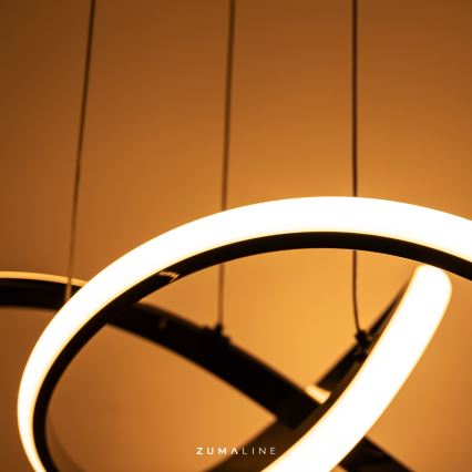 Zuma Line - LED Dimmable chandelier on a string LED/44W/230V black/gold