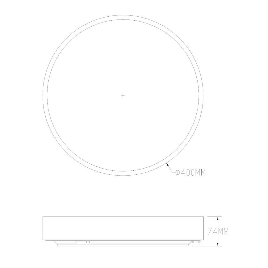 Zuma Line - LED Dimmable bathroom ceiling light LED/36W/230V 3000-6000K d. 40 cm IP44 brass + remote control