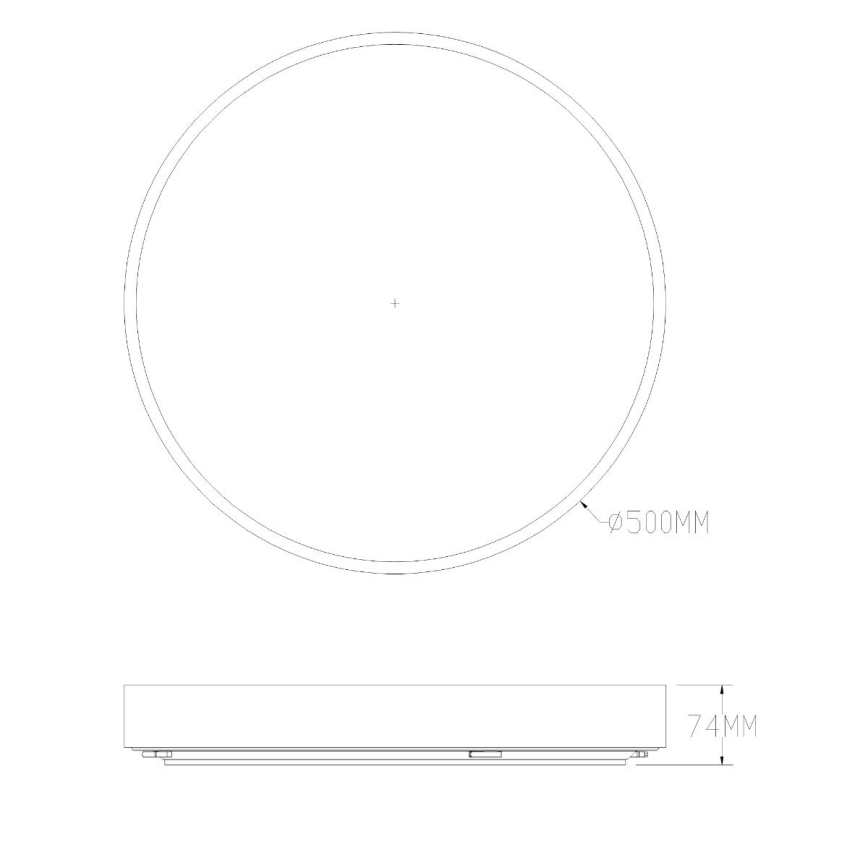 Zuma Line - LED Dimmable bathroom ceiling light LED/50W/230V 3000-6000K d. 50 cm IP44 brass + remote control